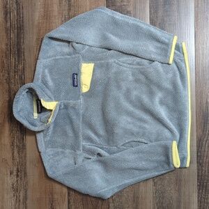 Patagonia ReTool Snap-T Fleece Pullover Sweater Size XXSmall in Grey/Yellow